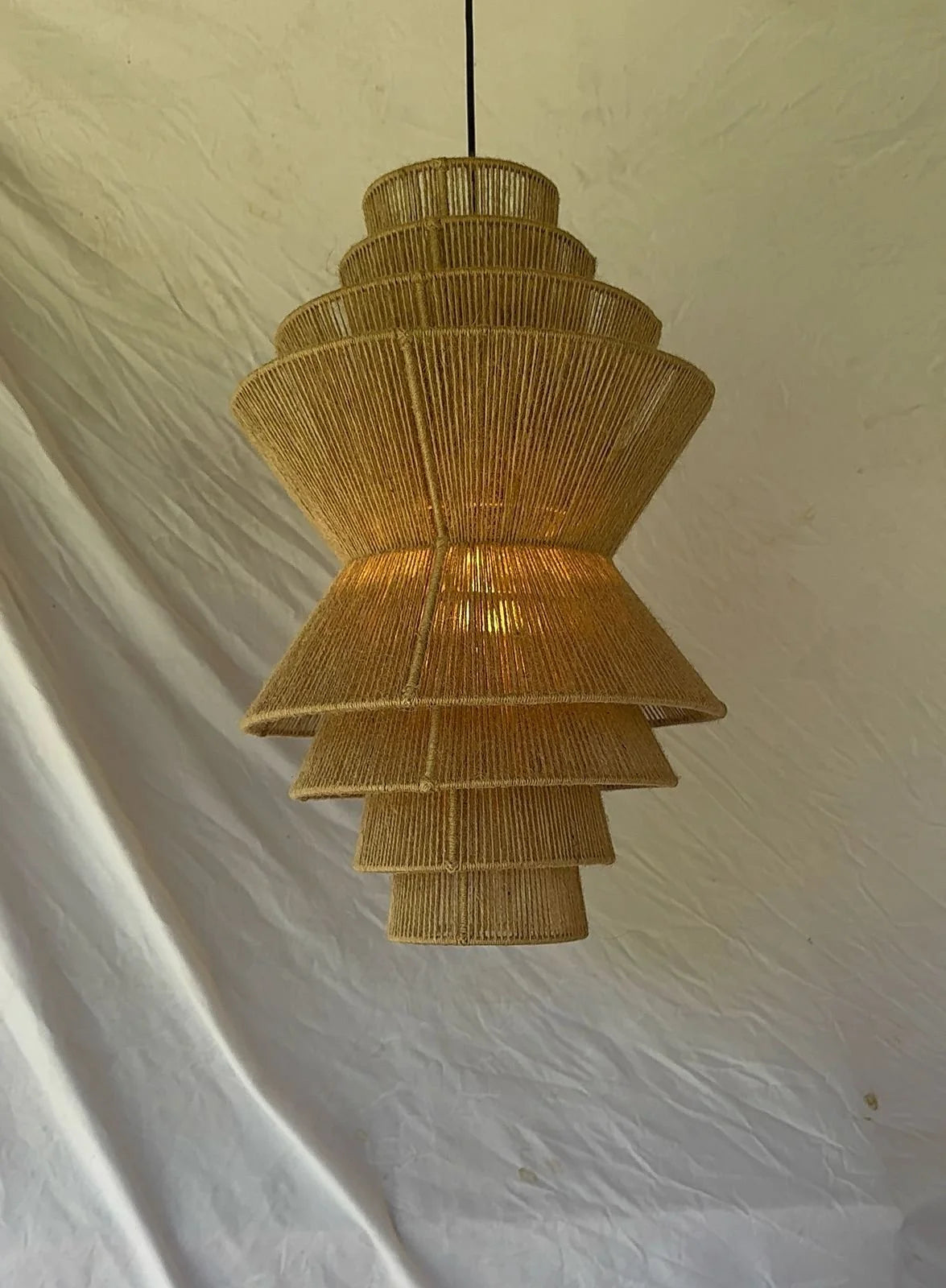 Sol, pieza artesanal de fibra natural | Fibra Madre